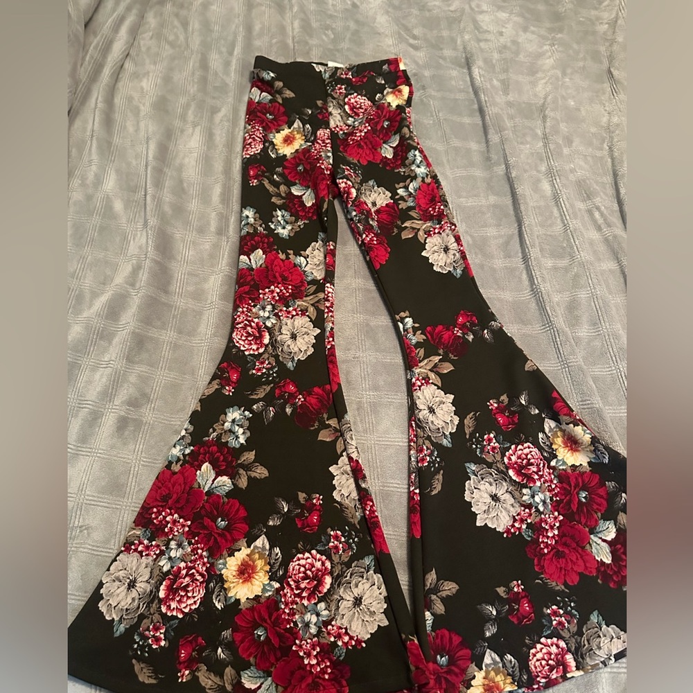 Velvet flare pants